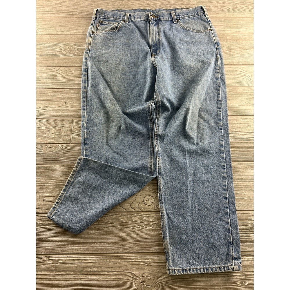 Carhartt Men's Jeans B17 STW Relaxed Fit Blue Denim Work Size 40X30 Baggy